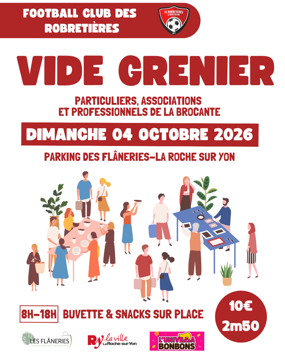 4ème VIDE GRENIER DES ROBROS - OCTOBRE 2026