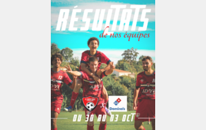 RESULTATS DE LA SEMAINE - DU 06  AU 11  NOV